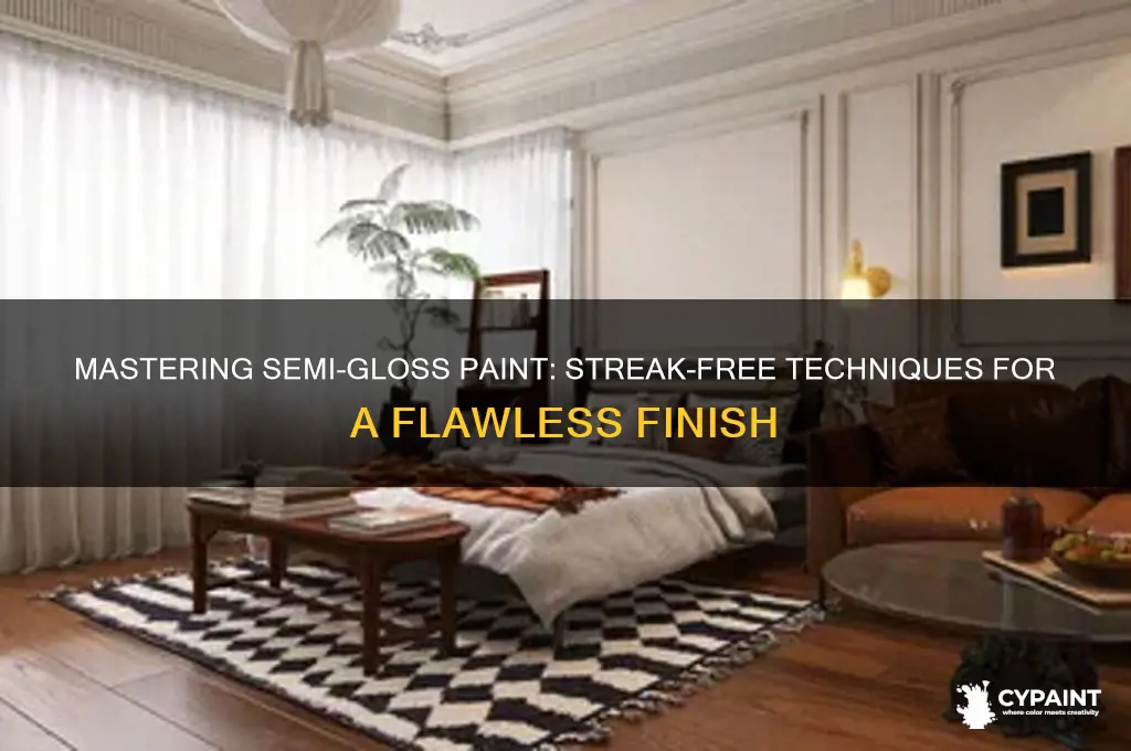 how to paint semi gloss without streaks