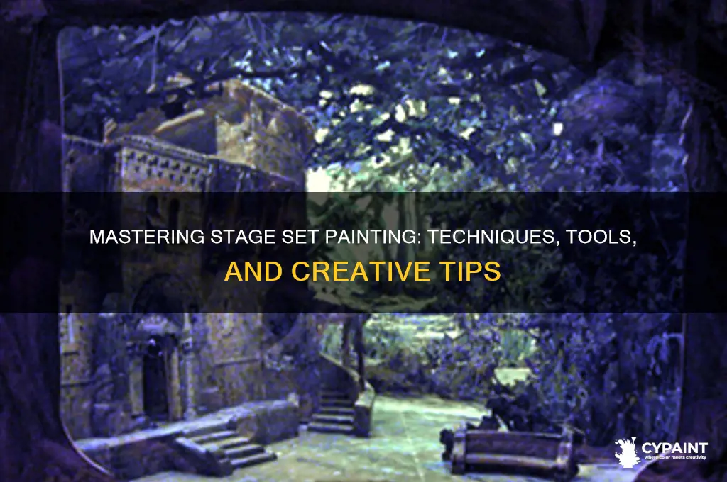 how to paint sets for the stage