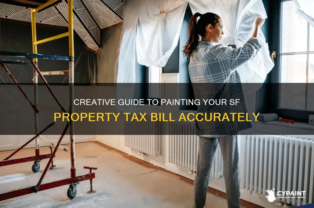 how to paint sf property tax bill