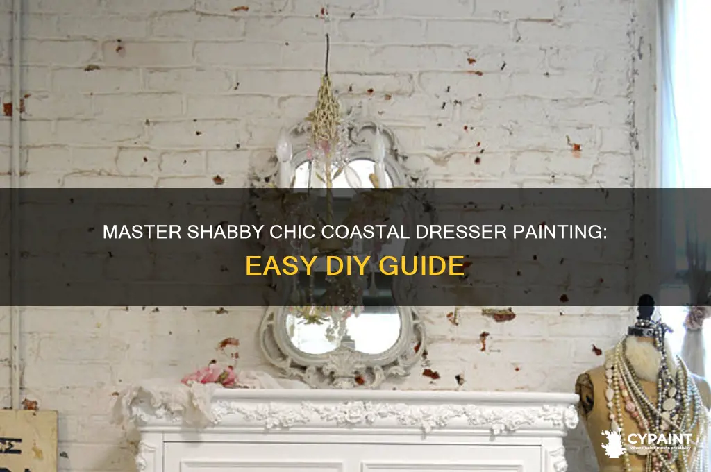 how to paint shabby chic coastal dresser