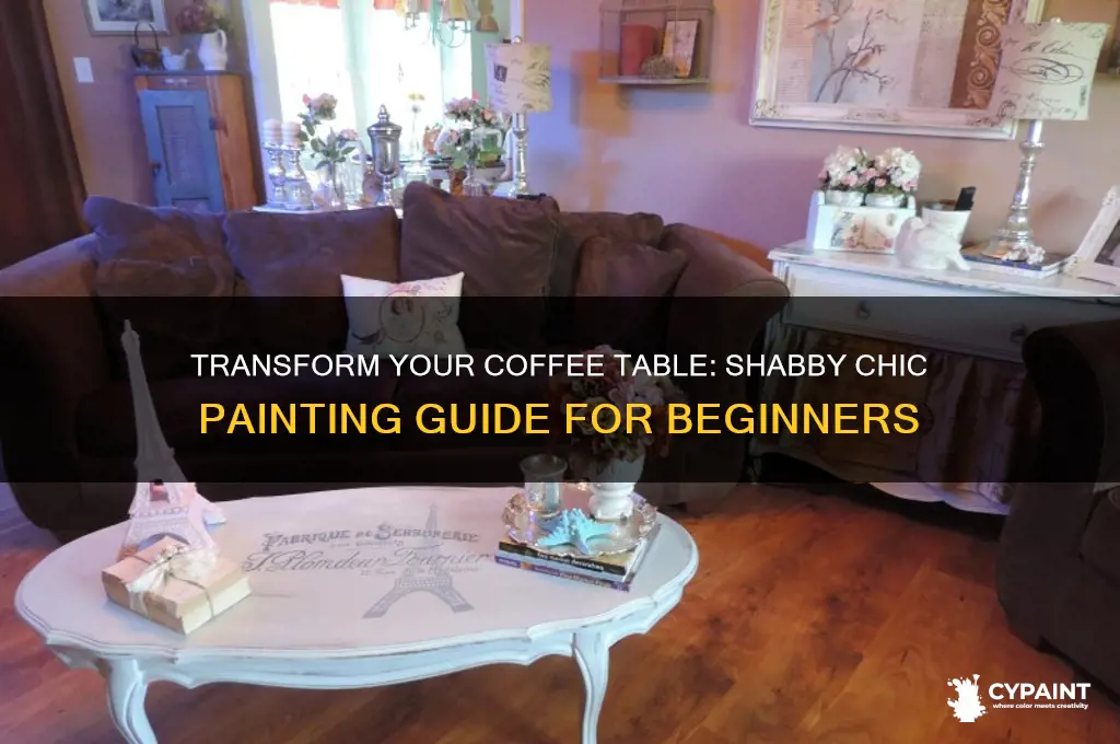 how to paint shabby chic coffee table