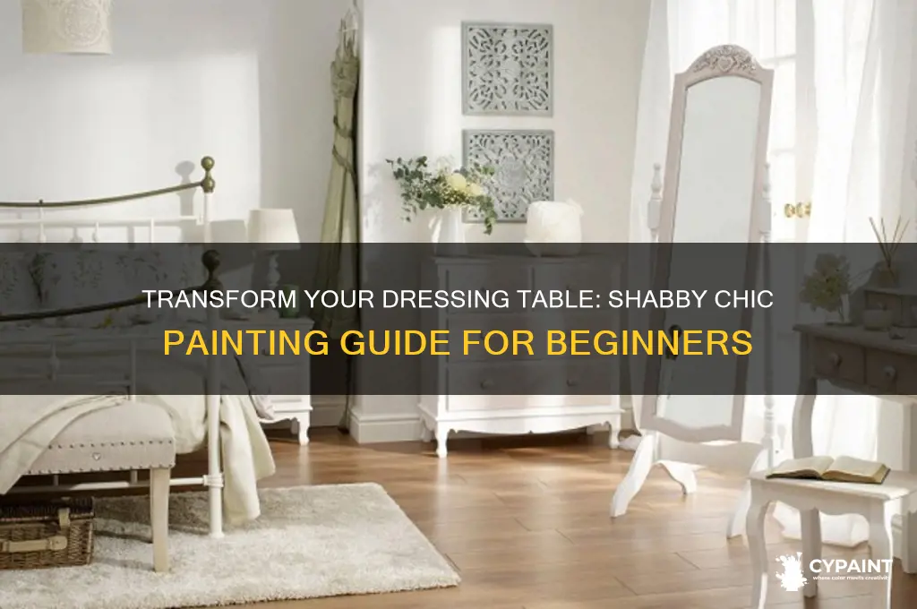 how to paint shabby chic dressing table