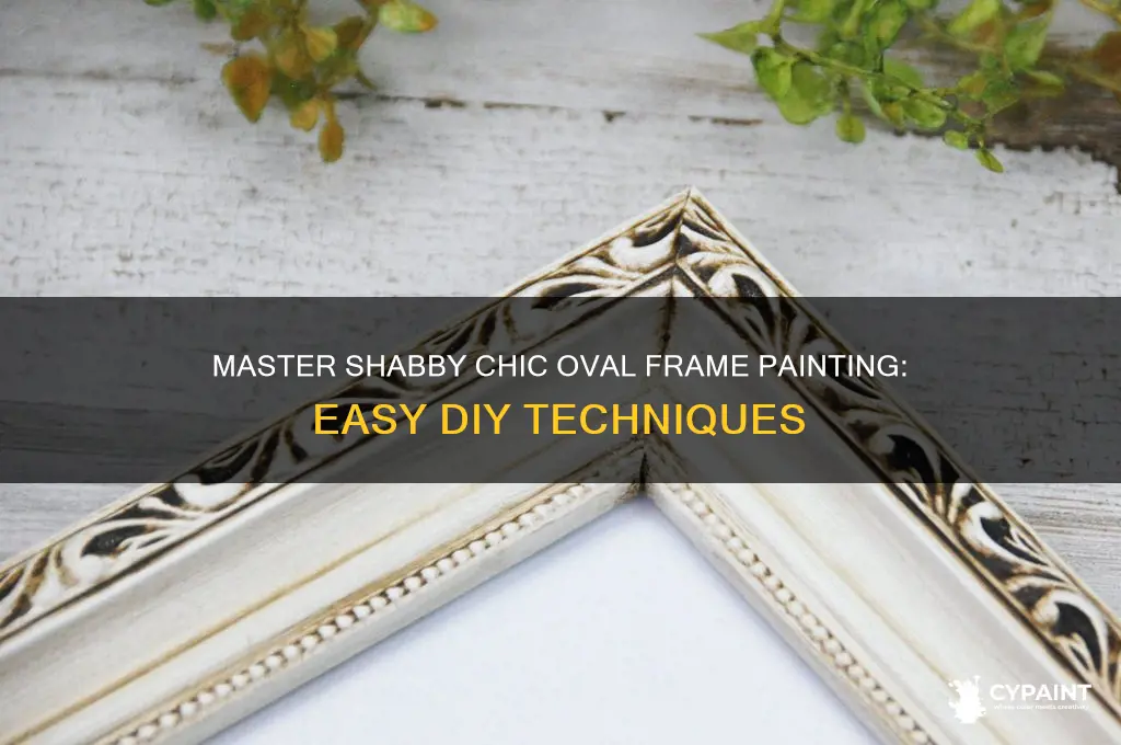 how to paint shabby chic oval frames
