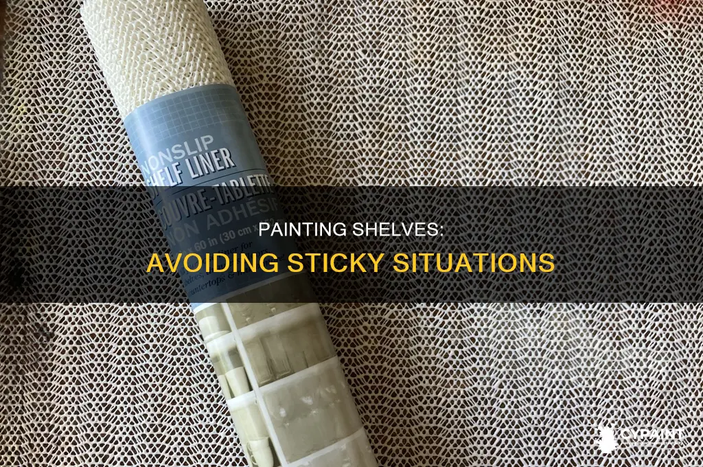 how to paint shelves so they don t stick