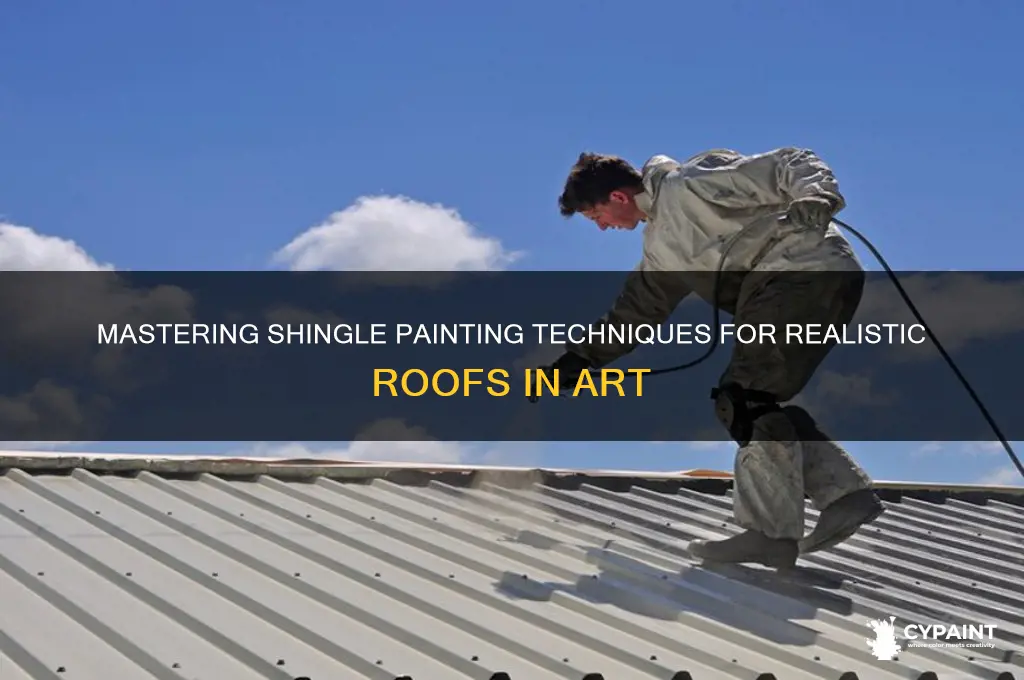 how to paint shingles in a painting