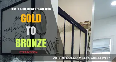 Transform Gold to Bronze: Painting Shower Frame