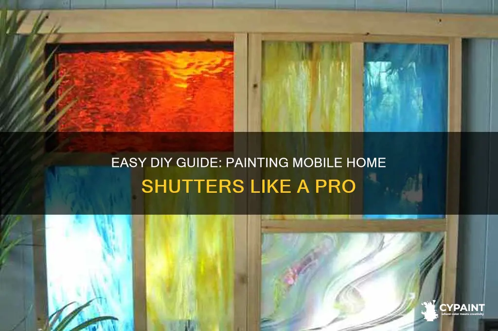 how to paint shutters on mobile home