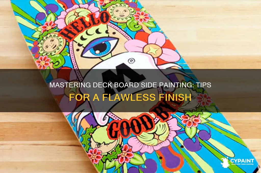 how to paint sides of deck boards
