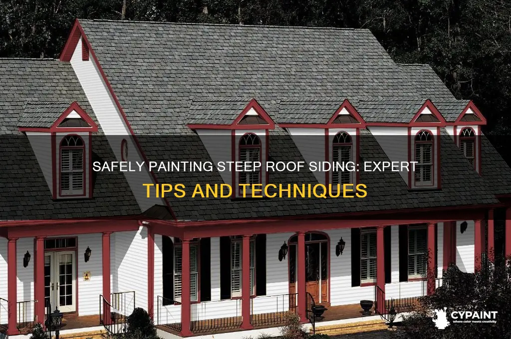 how to paint siding on a steep roof