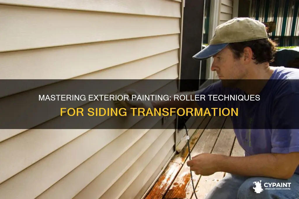 how to paint siding with a roller
