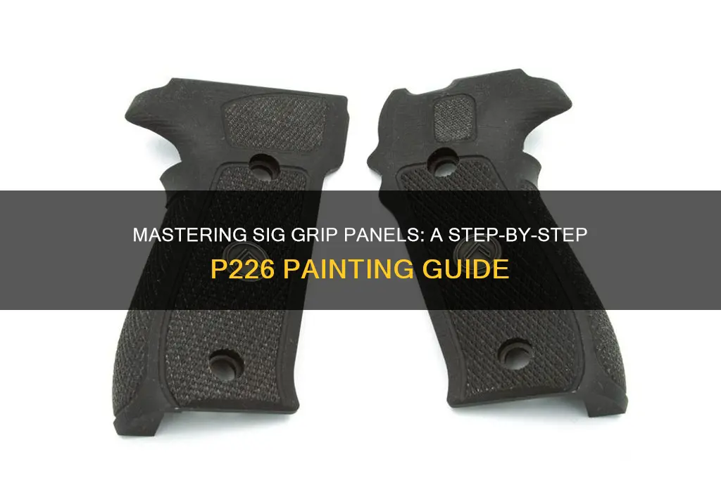 how to paint sig grip panels p226