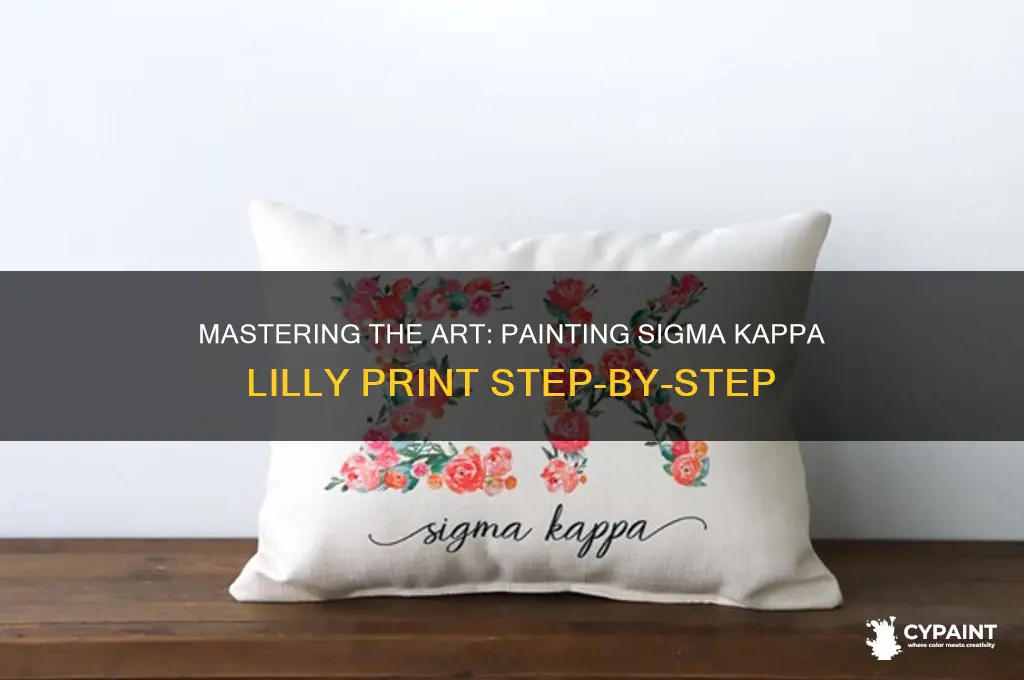 how to paint sigma kappa lilly print
