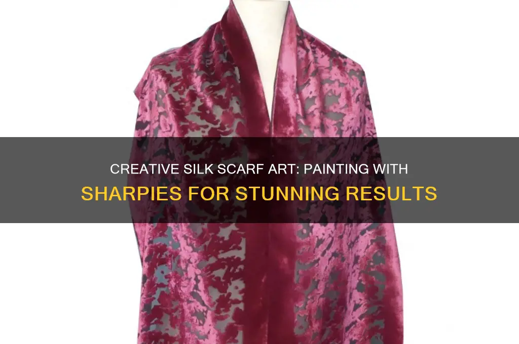 how to paint silk scarves with sharpies