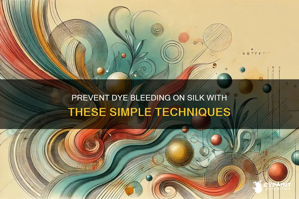how to paint silk with dye without it bleeding