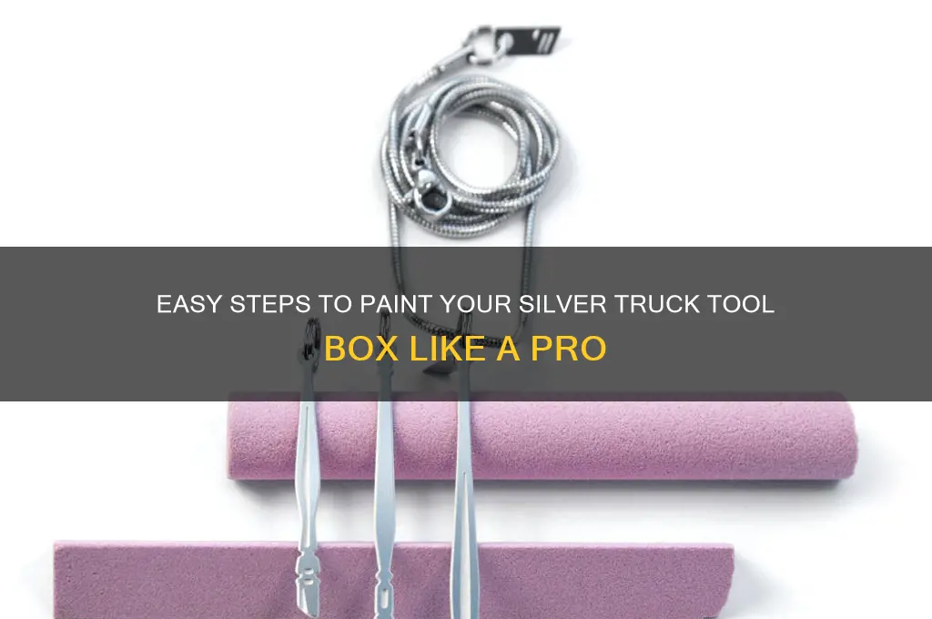 how to paint silver truck tool box