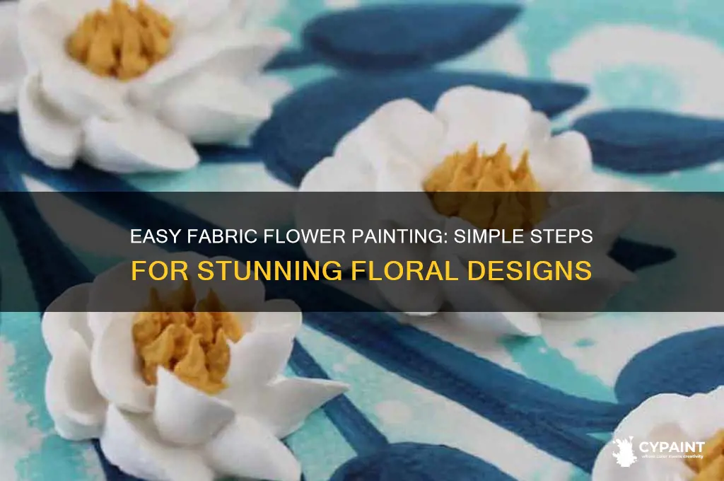 how to paint simple flowers on fabric