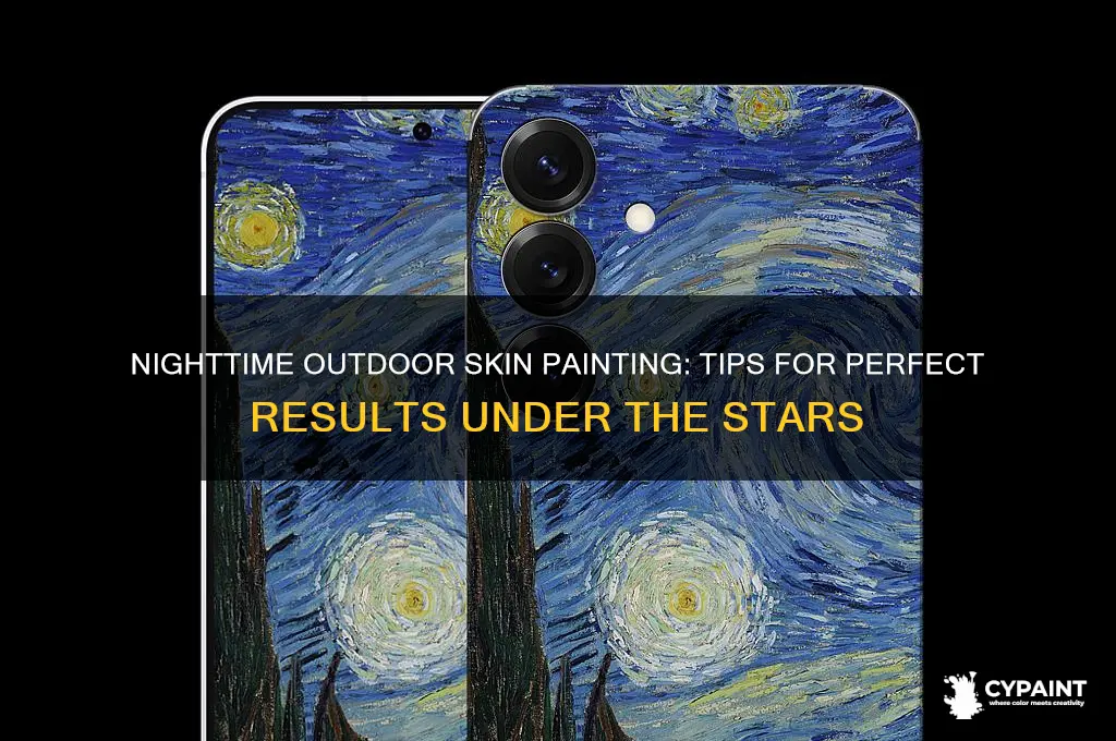 how to paint skin outside at night