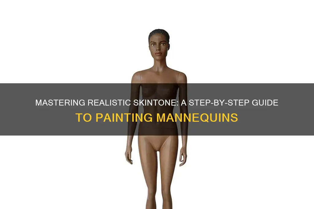 how to paint skintone on a mannequin