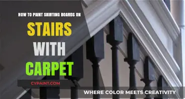 Painting Skirting Boards: Stairs with Carpet