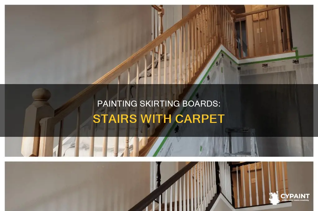 how to paint skirting boards on stairs with carpet