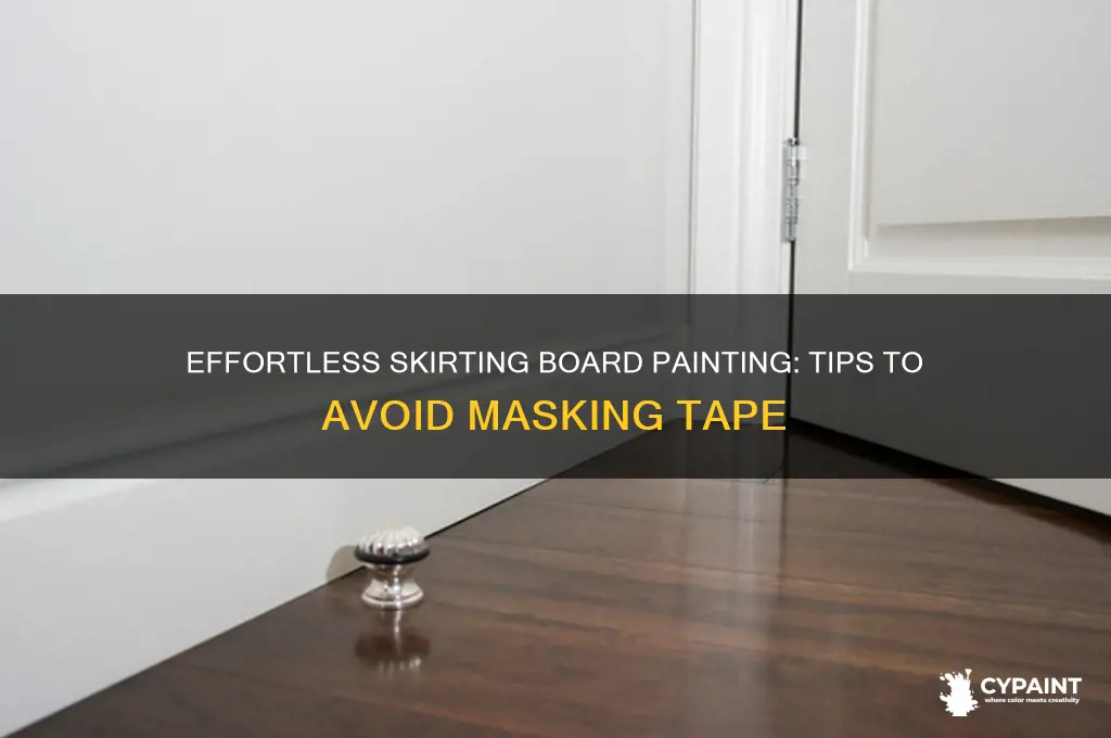 how to paint skirting boards without masking tape
