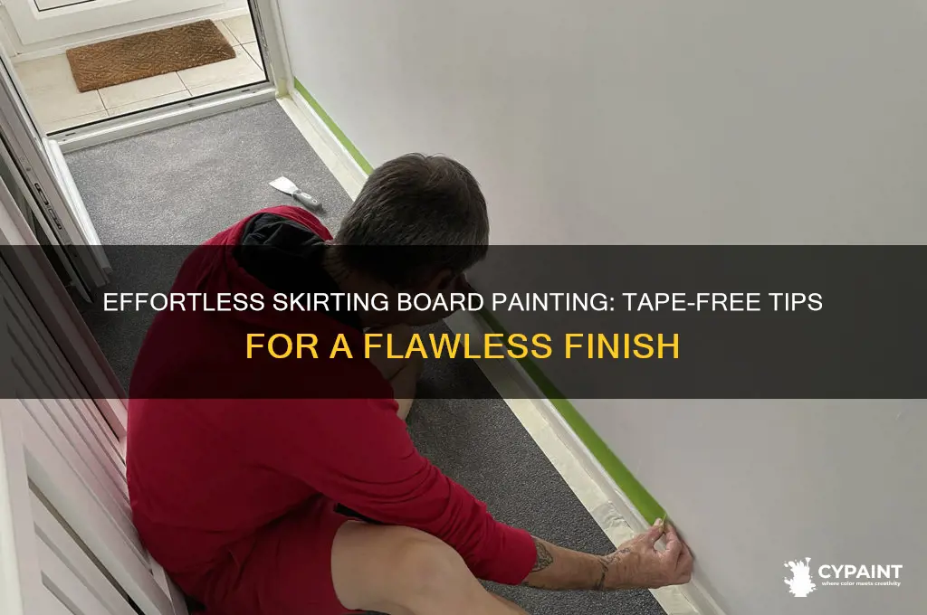 how to paint skirting boards without tape