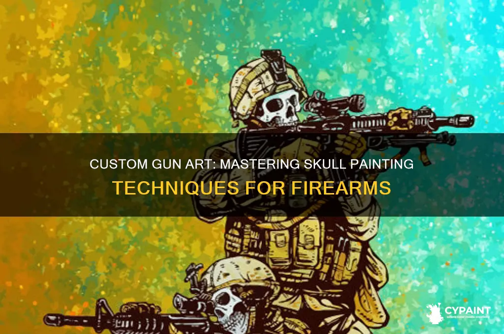 how to paint skulls on a gun