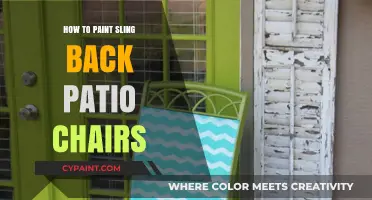 Revamp Your Outdoor Space: Painting Sling Back Patio Chairs