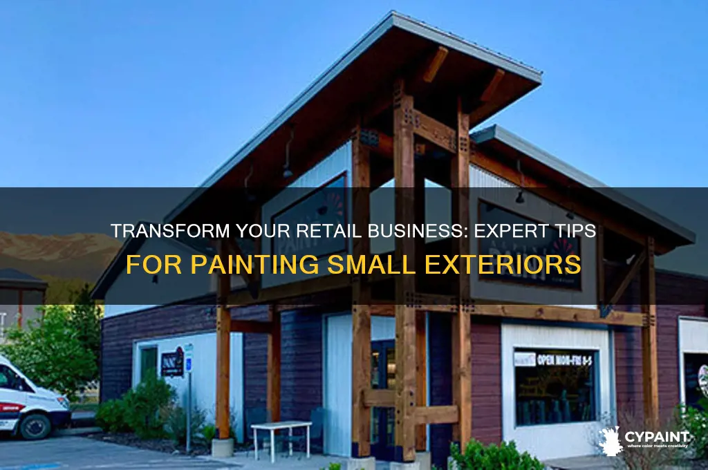 how to paint small exterior retail business