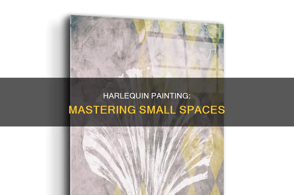 how to paint small harliqueen in a round area