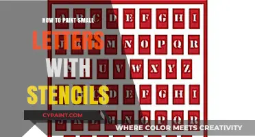 Mastering Stencil Art: Tips for Painting Small Letters Perfectly