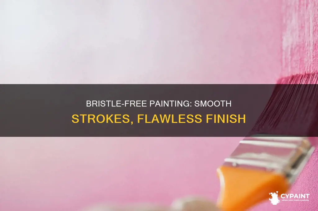how to paint so the bristles dont leave texture