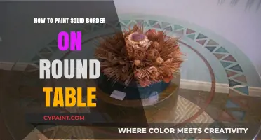 Painting Perfect Borders: A Guide to Round Table Edge Detailing