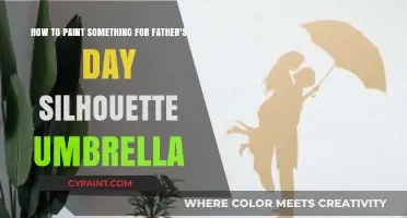DIY Father's Day Gift: Painting a Silhouette Umbrella Step-by-Step