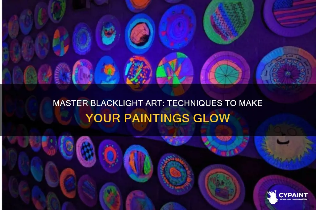 how to paint something to glow in blacklight