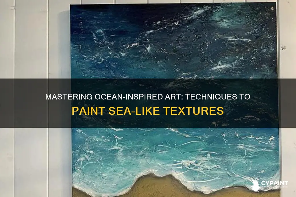 how to paint something to look out of the sea