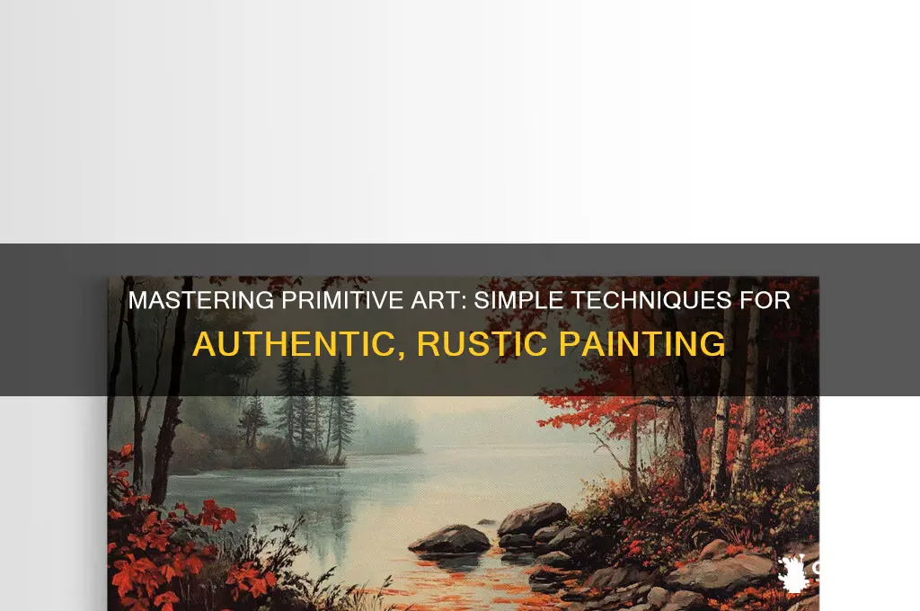 how to paint something to look primitive