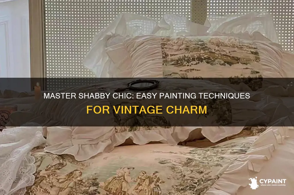 how to paint something to look shabby chic