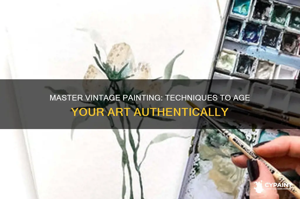 how to paint something to look vintage