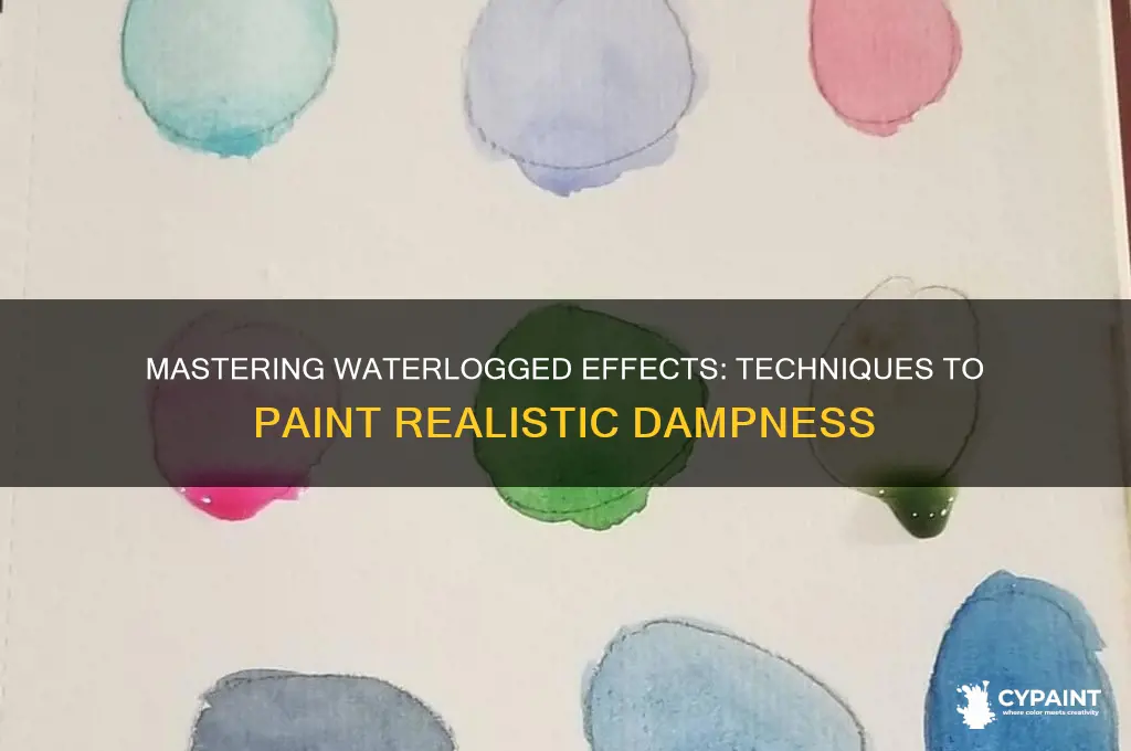 how to paint something to look waterlogged