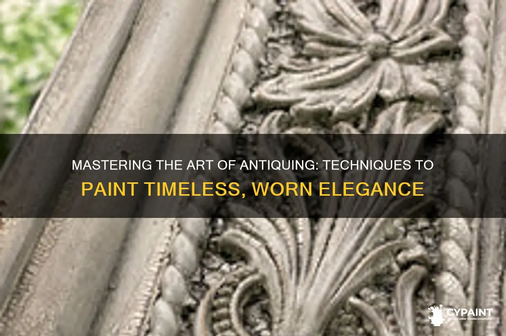 how to paint something with an antic look