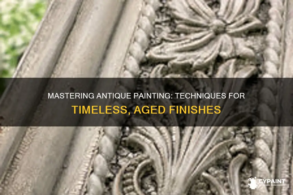 how to paint something with an antique look