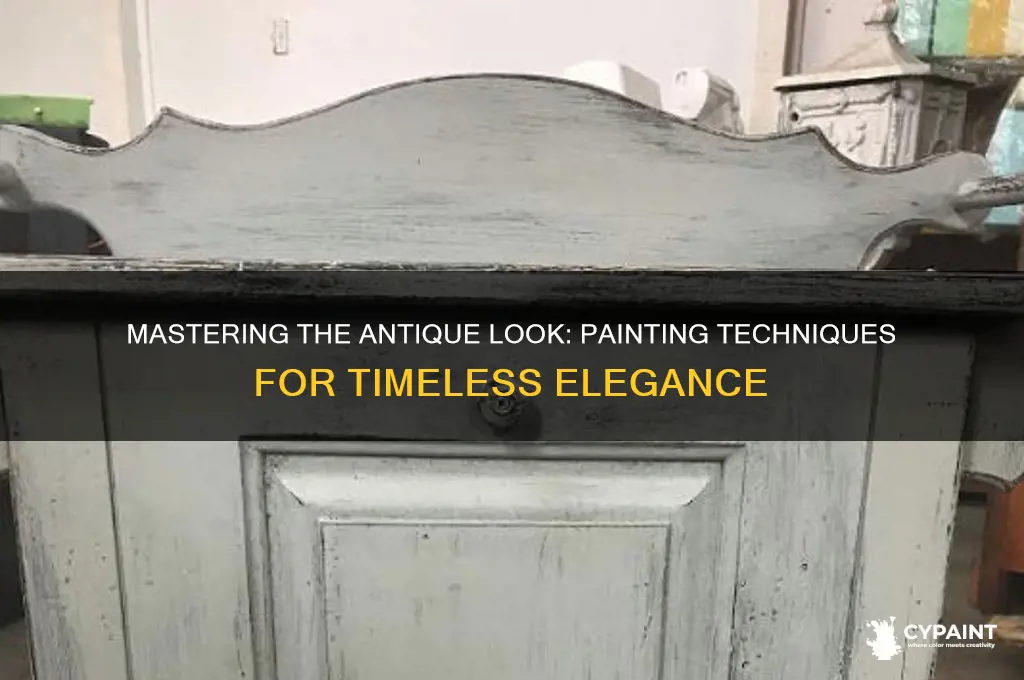 how to paint something with an antiqueook