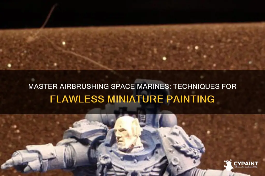 how to paint space marines with an airbrush