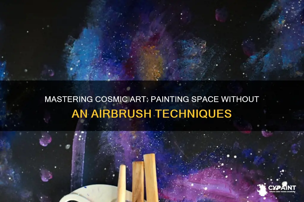 how to paint space without an airbrush