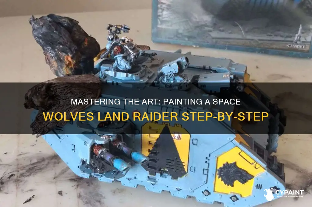 how to paint space wolves land raider