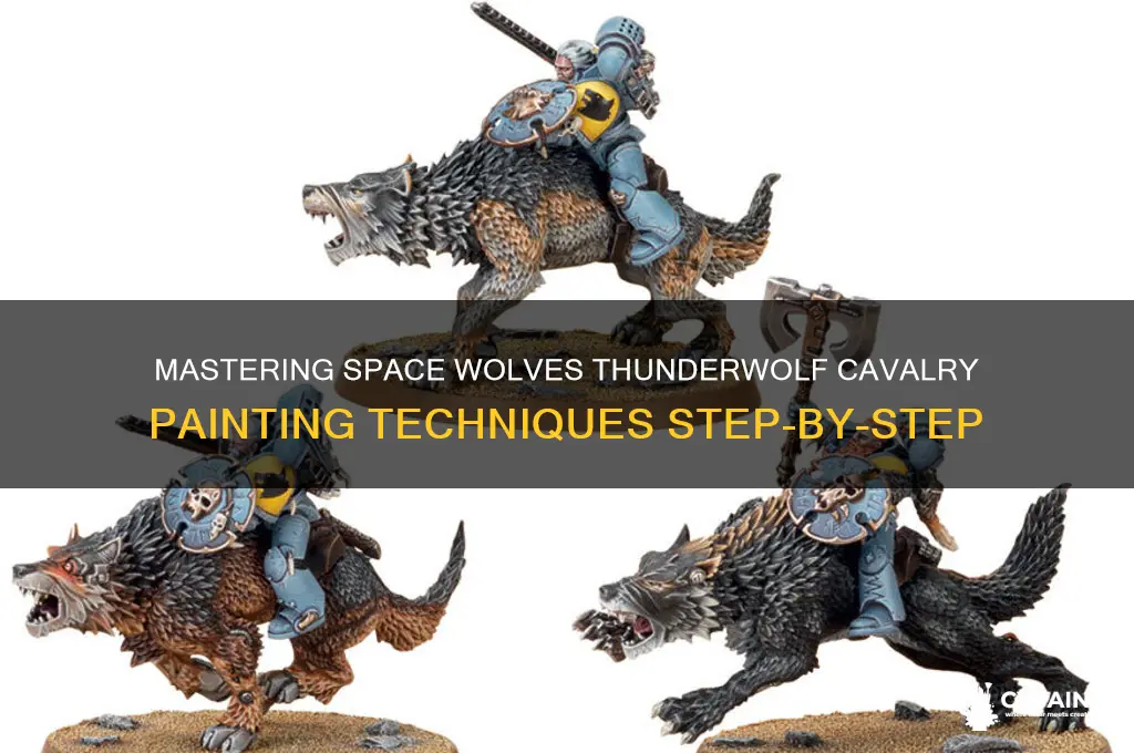 how to paint space wolves thunderwolf cavalry