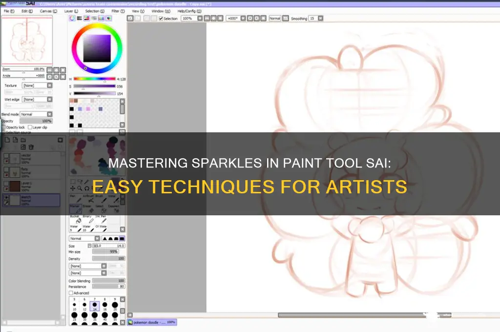 how to paint sparkles paint tool sai