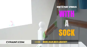 Easy Spindle Painting Hack: Use a Sock for Smooth, Quick Results