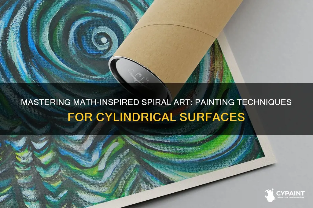 how to paint spirals on cylinders math